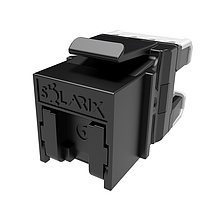 Product Keystone Solarix CAT6 UTP RJ45 Black SXKJ-6-UTP-BK-NA Component Level and 4PPoE - Solarix - Keystone Jacks