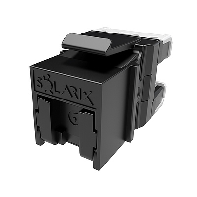 Product Keystone Solarix CAT6 UTP RJ45 Black SXKJ-6-UTP-BK-NA Component Level and 4PPoE - Solarix - Keystone Jacks