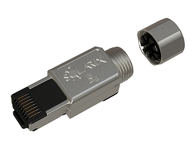 Product MPTL plug Solarix CAT5E STP RJ45 toolless SXRJ45-5E-STP-BK-SA-N - Solarix - Plugs