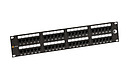 Product 19" Patch Panel Solarix 48x RJ45 CAT6 UTP 350 MHz Black 2U SX48-6-UTP-BK - Solarix - Patch Panels