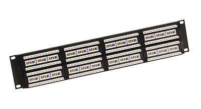 Product 19" Patch Panel Solarix 48x RJ45 CAT6 UTP 350 MHz Black 2U SX48-6-UTP-BK - Solarix - Patch Panels