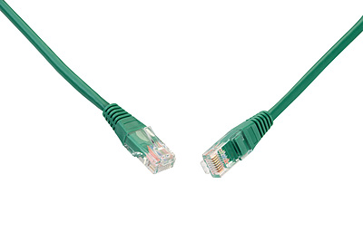 Product Patch Cable CAT5E UTP PVC 3m Green Non-Snag-Proof C5E-155GR-3MB - Solarix - Patch Cables