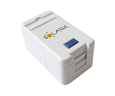 Product Solarix Modular Surface Mount Outlet for 1 Keystone White SXMO-1-0-WH - Solarix - Outlets