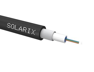 Product Universal cable CLT Solarix 04f 9/125 LSOH E<sub>ca</sub> black SXKO-CLT-4-OS-LSOH - Solarix - Fibre Optic Cable