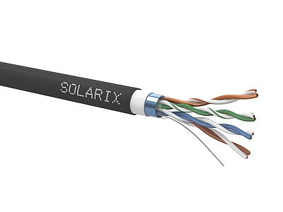 Product Installation cable Solarix CAT5E FTP PVC+PE F<sub>ca</sub> double jacket 305m/reel SXKD-5E-FTP-PVC+PE - Solarix - Solid Cable
