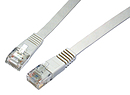 Product Patch Cable Flat CAT6 UTP LSOH 0.5m Grey Non-Snag-Proof C6-111GY-0.5MB - Solarix - Flat patch cables