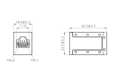 Product Coupler CAT5E STP 8p8c RJ45/RJ45 KRJ45-VEBB - Solarix - Couplers