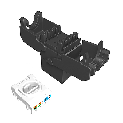 Product Keystone Solarix CAT5E UTP RJ45 toolless SXKJ-5E-UTP-RAL-SA, RAL FIT, SECURE CAP - Solarix - Keystone Jacks