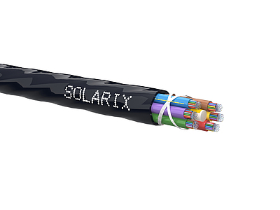 Product MICRO blow-in Solarix 144f 9/125 HDPE F<sub>ca</sub> Black SXKO-MICRO-144-OS-HDPE - Solarix - Fibre Optic Cable