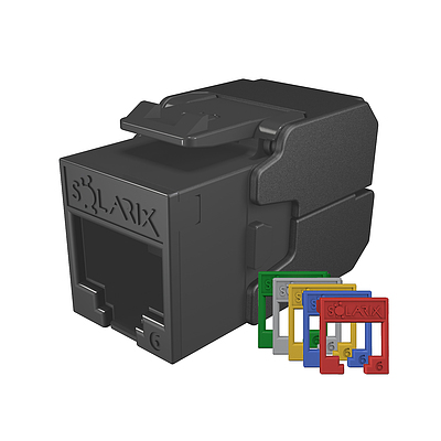 Product Keystone Solarix CAT6 UTP RJ45 toolless SXKJ-6-UTP-RAL-SA, RAL FIT modules, SECURE CAP - Solarix - Keystone Jacks