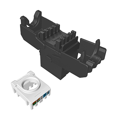 Product Keystone Solarix CAT6 UTP RJ45 toolless SXKJ-6-UTP-RAL-SA, RAL FIT modules, SECURE CAP - Solarix - Keystone Jacks