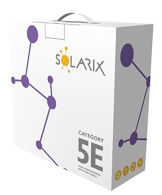 Product Installation cable Solarix CAT5E U/UTP LSOH  D<sub>ca</sub>-s1,d2,a1 Extended+ 350 MHz 100m/box SXKD-5E-UTP-LSOH - Solarix - Solid Cable