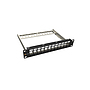 Product 10" unloaded patch panel Solarix 12 ports 1U SX12M-0-STP-BK-UNI-N-10 - Solarix - Patch Panels