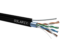 Product Installation cable Solarix CAT5E FTP PE F<sub>ca</sub> self-supporting 305m/reel SXKD-5E-FTP-PE-SAM - Solarix - Solid Cable