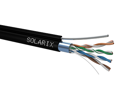 Product Installation cable Solarix CAT5E FTP PE F<sub>ca</sub> self-supporting 305m/reel SXKD-5E-FTP-PE-SAM - Solarix - Solid Cable