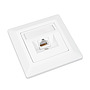 Product Solarix CAT6 UTP 1x RJ45 flush-mounted outlet, white SX9-1-6-UTP-WH - Solarix - Outlets