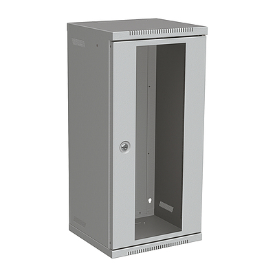 Product 10" Wall Mounted Rack, Height 12U, Depth 265 mm, RAL 7035, RECW10-124B - Solarix - Wall Mount 10"