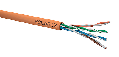 Product Instalační kabel Solarix CAT5E UTP LSOHFR B2<sub>ca</sub>-s1,d0,a1 305m/box SXKD-5E-UTP-LSOHFR-B2ca - Solarix - Kabely drát