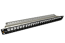 Product 19" unloaded patch panel Solarix 24 ports 1U SX24M-0-STP-BK-UNI-N - Solarix - Patch Panels