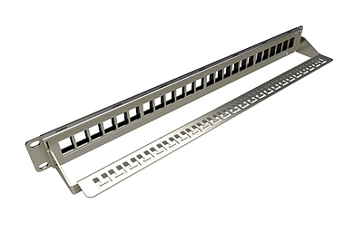Product 19" unloaded patch panel Solarix 24 ports 1U SX24M-0-STP-BK-UNI-N - Solarix - Patch Panels