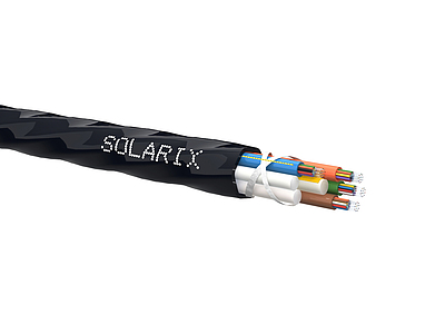 Product MICRO blow-in Solarix 48f 9/125 HDPE F<sub>ca</sub> Black SXKO-MICRO-48-OS-HDPE - Solarix - Fibre Optic Cable