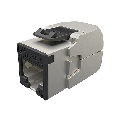 Product 10G keystone Solarix CAT6A STP toolless SXKJ-10G-STP-RAL-SA, RAL FIT modules, Component Level and 4PPoE - Solarix - Keystone Jacks