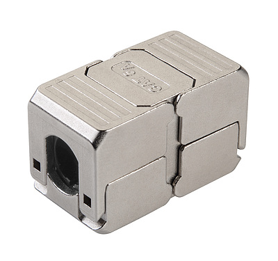Product Coupler CAT6A STP toolless SXSPJ-6A-STP-BK-SA - Solarix - Couplers