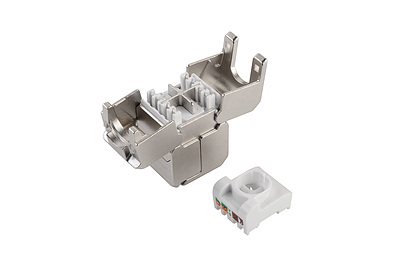 Product Coupler CAT6A STP toolless SXSPJ-6A-STP-BK-SA - Solarix - Couplers