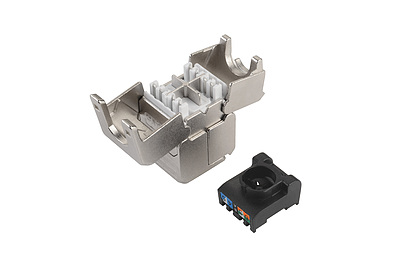 Product Coupler CAT6A STP toolless SXSPJ-6A-STP-BK-SA - Solarix - Couplers