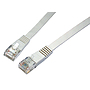 Product Patch Cable Flat CAT5E UTP LSOH 1m Grey Non-Snag-Proof C5E-111GY-1MB - Solarix - Flat patch cables