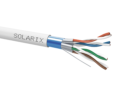 Product Installation cable Solarix CAT6A FFTP LSOH D<sub>ca</sub>-s2,d2,a1 500m SXKD-6A-FFTP-LSOH - Solarix - Solid Cable