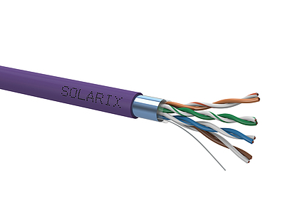 Product Installation cable Solarix CAT5E FTP LSOH D<sub>ca</sub>-s1,d2,a1 305m/box SXKD-5E-FTP-LSOH - Solarix - Solid Cable