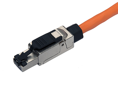 Product Universal Industrial Plug RJ45 CAT6 STP Toolless SXRJ45-6-STP-BK-SA - Solarix - Plugs