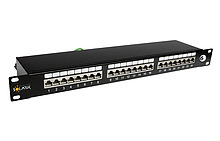 Product 19" patch panel Solarix 24x RJ45 CAT6 STP 1U SX24-6-STP-BK - Solarix - Patch Panels