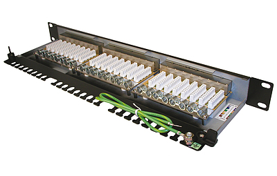 Product 19" patch panel Solarix 24x RJ45 CAT6 STP 1U SX24-6-STP-BK - Solarix - Patch Panels