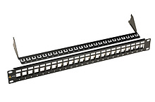 Product 19" unloaded patch panel Solarix 24 ports 1U SX24M-0-STP-BK-UNI - Solarix - Patch Panels