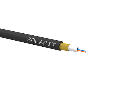 Product MINI blow-in Solarix 02f 9/125 HDPE F<sub>ca</sub> Black SXKO-MINI-2-OS-HDPE - Solarix - Fibre Optic Cable