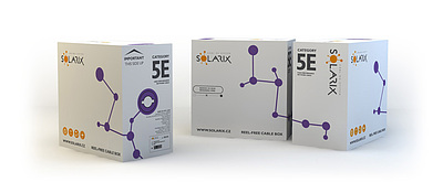 Product Installation cable Solarix CAT5E UTP LSOH  D<sub>ca</sub>-s1,d2,a1 350 MHz 305m/box SXKD-5E-UTP-LSOH - Solarix - Solid Cable