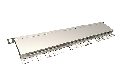 Product 19" high-density patch panel Solarix 24x RJ45 CAT6 STP 0.5U SX24HD-6-STP-SL - Solarix - Patch Panels