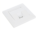 Product Solarix Modular Wall Outlet for 1 Keystone, White, SX9-1-0-WH - Solarix - Outlets