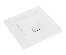 Product Solarix Modular Wall Outlet for 1 Keystone, White, SX9-1-0-WH - Solarix - Outlets