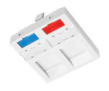 Product French Style Module Solarix 45x45mm for 2 keystones SXF-M-2-45-WH-P - Solarix - Outlets