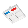 Product French Style Module Solarix 45x45mm for 2 keystones SXF-M-2-45-WH-P - Solarix - Outlets