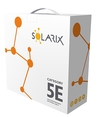 Product Installation cable Solarix CAT5E FTP PE F<sub>ca</sub>outdoor 100m/box SXKD-5E-FTP-PE - Solarix - Solid Cable