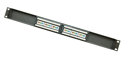 Product 19" patch panel Solarix 12x RJ45 CAT5E UTP 150 MHz Black 1U SX12-5E-UTP-BK - Solarix - Patch Panels