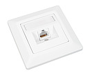 Product Solarix CAT5E UTP 1x RJ45 flush-mounted outlet, white SX9-1-5E-UTP-WH - Solarix - Outlets