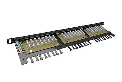 Product 19" high-density patch panel Solarix 24x RJ45 CAT6 UTP 0.5U SX24HD-6-UTP-BK - Solarix - Patch Panels