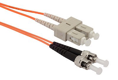 Product Patch cable Solarix 50/125 SCupc/STupc MM OM2 2m duplex SXPC-SC/ST-UPC-OM2-2M-D - Solarix - Patch Cables