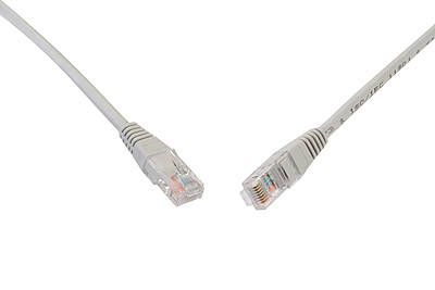 Product Patch Cable CAT6 UTP PVC 1m Grey Non-Snag-Proof C6-155GY-1MB - Solarix - Patch Cables