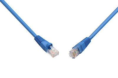 Product Patch Cable CAT6 UTP PVC 1m Blue Snag-Proof C6-114BU-1MB - Solarix - Patch Cables